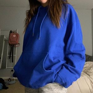 champion blue hoodie